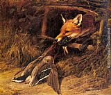 Heywood Hardy Canvas Paintings - Returning to the Fox's Lair